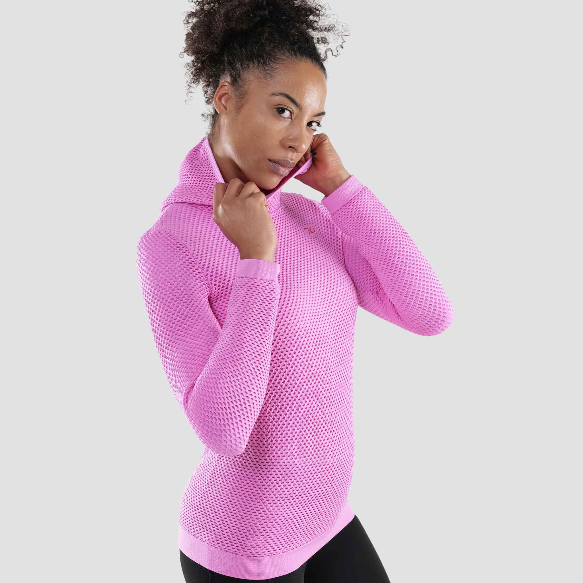  PRDECE Sudadera térmica con capucha para mujer, color