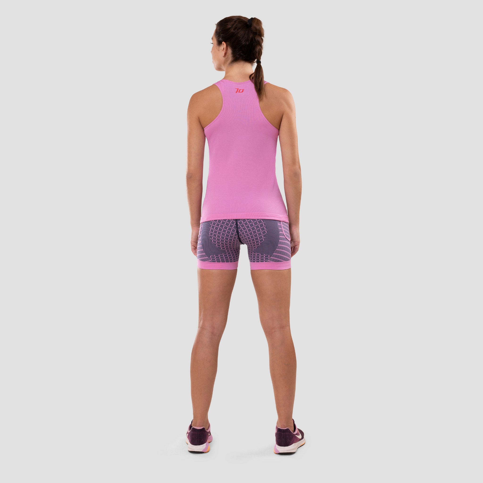 Malla Corta Running Mujer Rosa